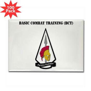 BCT - M01 - 01 - Basic Combat Training (BCT) with Text - Rectangle Magnet (100 pack)