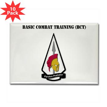 BCT - M01 - 01 - Basic Combat Training (BCT) with Text - Rectangle Magnet (10 pack)