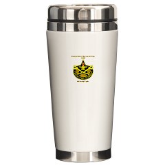 BHHTS - M01 - 03 - DUI - Brigade Headquarters Headquarters Troop - "Saber" with Text Ceramic Travel Mug