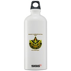 BHHTS - M01 - 03 - DUI - Brigade Headquarters Headquarters Troop - "Saber" with Text Sigg Water Bottle 1.0L