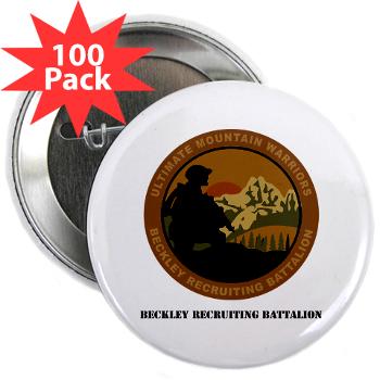 BRB - M01 - 01 - DUI - Beckley Recruiting Bn with Text 2.25" Button (100 pack)