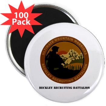BRB - M01 - 01 - DUI - Beckley Recruiting Bn with Text 2.25" Magnet (100 pack)