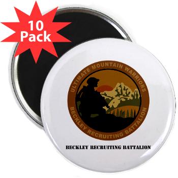 BRB - M01 - 01 - DUI - Beckley Recruiting Bn with Text 2.25" Magnet (10 pack)