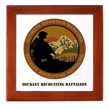 BRB - M01 - 03 - DUI - Beckley Recruiting Bn with Text Keepsake Box - Click Image to Close