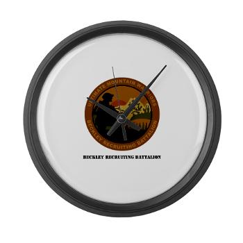 BRB - M01 - 03 - DUI - Beckley Recruiting Bn with Text Large Wall Clock