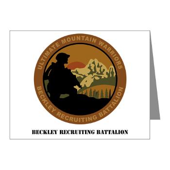 BRB - M01 - 02 - DUI - Beckley Recruiting Bn with Text Note Cards (Pk of 20)