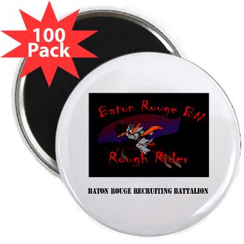 BRRB - M01 - 01 - DUI - Baton Rouge Recruiting Battalion with Text - 2.25" Magnet (100 pack) - Click Image to Close