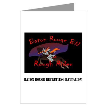 BRRB - M01 - 02 - DUI - Baton Rouge Recruiting Battalion with Text - Greeting Cards (Pk of 10)