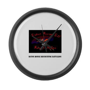 BRRB - M01 - 03 - DUI - Baton Rouge Recruiting Battalion with Text - Large Wall Clock