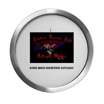 BRRB - M01 - 03 - DUI - Baton Rouge Recruiting Battalion with Text -Modern Wall Clock - Click Image to Close