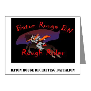 BRRB - M01 - 02 - DUI - Baton Rouge Recruiting Battalion with Text - Note Cards (Pk of 20) - Click Image to Close