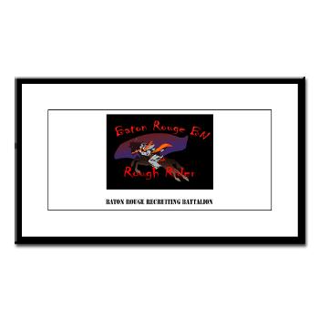 BRRB - M01 - 02 - DUI - Baton Rouge Recruiting Battalion with Text - Small Framed Print - Click Image to Close