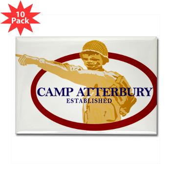 CA - M01 - 01 - Camp Atterbury - Rectangle Magnet (10 pack) - Click Image to Close