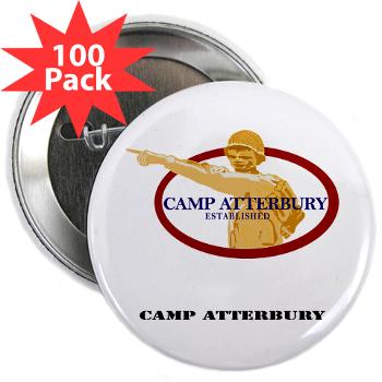 CA - M01 - 01 - Camp Atterbury with Text - 2.25" Button (100 pack)