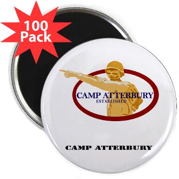 CA - M01 - 01 - Camp Atterbury with Text - 2.25" Magnet (100 pack)
