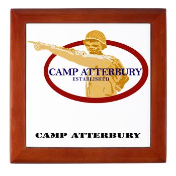 CA - M01 - 03 - Camp Atterbury with Text - Keepsake Box