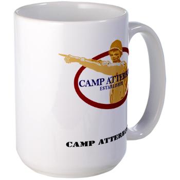 CA - M01 - 03 - Camp Atterbury with Text - Large Mug