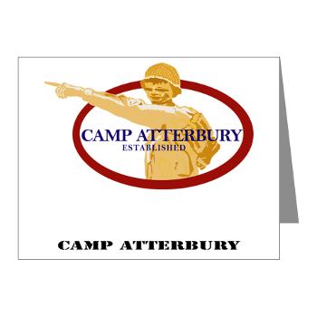 CA - M01 - 02 - Camp Atterbury with Text - Note Cards (Pk of 20)