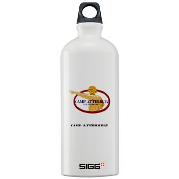 CA - M01 - 03 - Camp Atterbury with Text - Sigg Water Bottle 1.0L