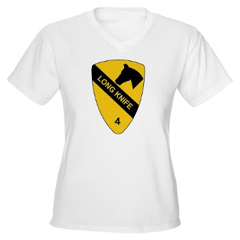 CAB - A01 - 04 - DUI - Combat Aviation Brigade - Warrior - Women's V-Neck T-Shirt - Click Image to Close
