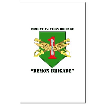 CABDB - M01 - 02 - DUI - Combat Aviation Bde - Demon Brigade with Text Mini Poster Print