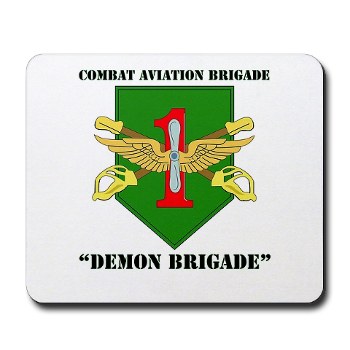 CABDB - M01 - 03 - DUI - Combat Aviation Bde - Demon Brigade with Text Mousepad - Click Image to Close