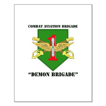CABDB - M01 - 02 - DUI - Combat Aviation Bde - Demon Brigade with Text Small Poster - Click Image to Close