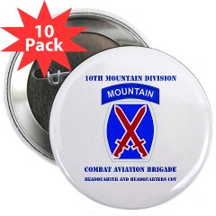 CABFHHC - M01 - 01 - DUI - Headquarter and Headquarters Coy with Text 2.25" Button (10 pack) - Click Image to Close