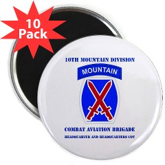 CABFHHC - M01 - 01 - DUI - Headquarter and Headquarters Coy with Text 2.25" Magnet (10 pack)