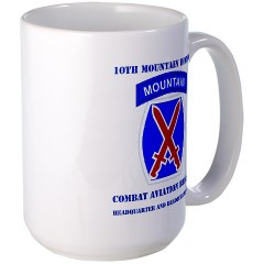 CABFHHC - M01 - 03 - DUI - Headquarter and Headquarters Coy with Text Large Mug