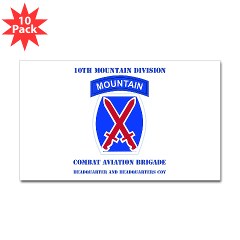 CABFHHC - M01 - 01 - DUI - Headquarter and Headquarters Coy with Text Sticker (Rectangle 10 pk)