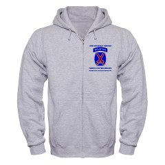 CABFHHC - A01 - 03 - DUI - Headquarter and Headquarters Coy with Text Zip Hoodie