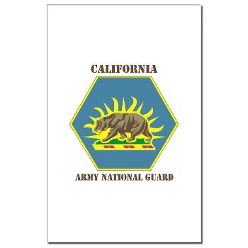 CALIFORNIAARNG - M01 - 02 - DUI - California Army National Guard with text - Mini Poster Print