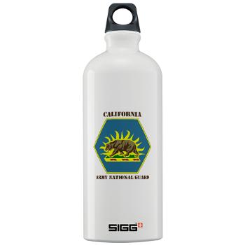 CALIFORNIAARNG - M01 - 03 - DUI - California Army National Guard with text - Sigg Water Bottle 1.0L - Click Image to Close