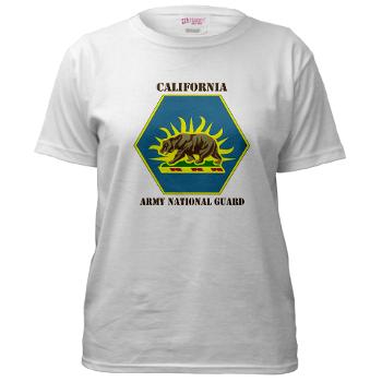 CALIFORNIAARNG - A01 - 04 - DUI - California Army National Guard with text - Women's T-Shirt