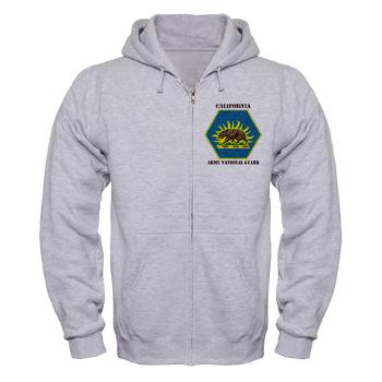 CALIFORNIAARNG - A01 - 03 - DUI - California Army National Guard with text - Zip Hoodie