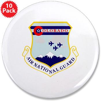 CANG - M01 - 01 - Colorado Air National Guard with Text - 3.5" Button (10 pack)