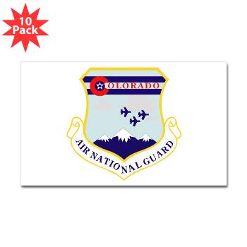 CANG - M01 - 01 - Colorado Air National Guard with Text - Sticker (Rectangle 10 pk)