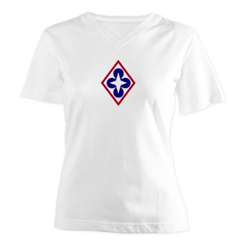 CASCOM - A01 - 04 - Combined Arms Support Command - Women's V-Neck T-Shirt