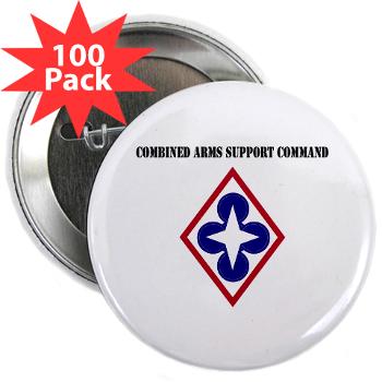 CASCOM - M01 - 01 - Combined Arms Support Command with Text - 2.25" Button (100 pack)