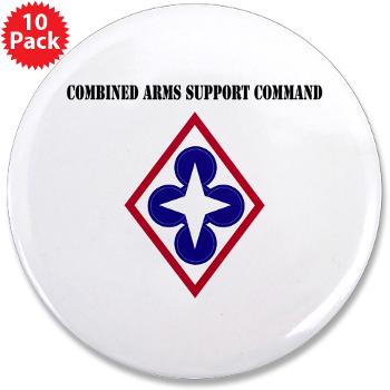 CASCOM - M01 - 01 - Combined Arms Support Command with Text - 3.5" Button (10 pack)