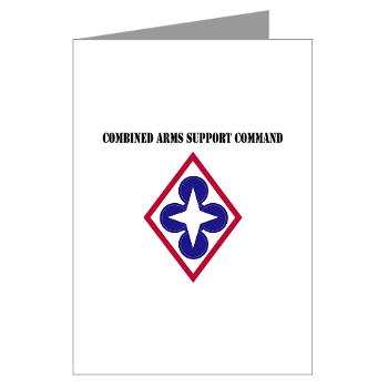 CASCOM - M01 - 02 - Combined Arms Support Command with Text - Greeting Cards (Pk of 10)