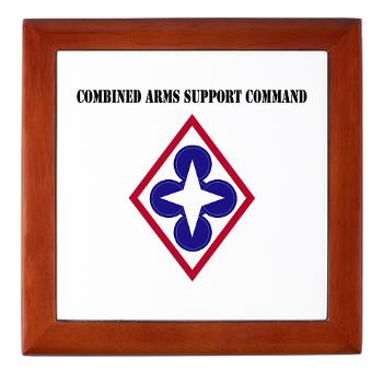 CASCOM - M01 - 03 - Combined Arms Support Command with Text - Keepsake Box
