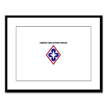 CASCOM - M01 - 02 - Combined Arms Support Command with Text - Large Framed Print