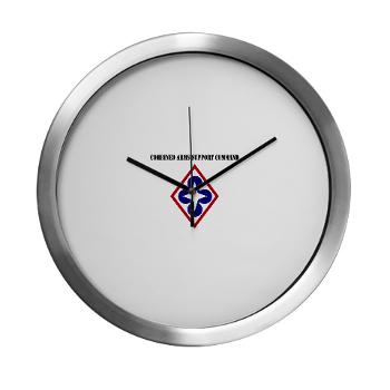 CASCOM - M01 - 03 - Combined Arms Support Command with Text - Modern Wall Clock - Click Image to Close