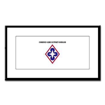 CASCOM - M01 - 02 - Combined Arms Support Command with Text - Small Framed Print