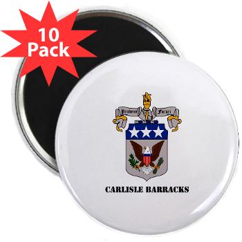 CB - M01 - 01 - Carlisle Barracks with Text - 2.25" Button (100 pack)