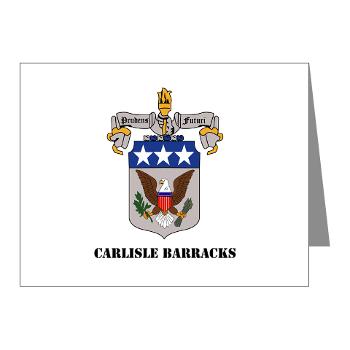 CB - M01 - 02 - Carlisle Barracks with Text - Note Cards (Pk of 20)