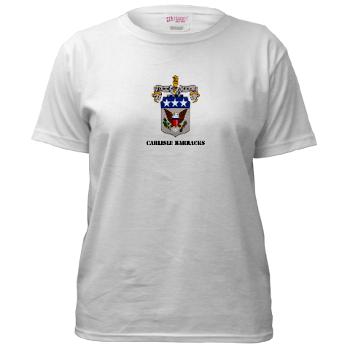 CB - A01 - 04 - Carlisle Barracks with Text - Women's T-Shirt