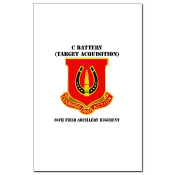CB26FAR - M01 - 02 - DUI - C Btry(Tgt Acq) - 26th FA Regiment with Text Mini Poster Print
